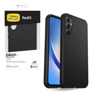 OtterBox React Case for Samsung Galaxy A34 5G (6.6") - Black Soft Grip - Photo 1 sur 6