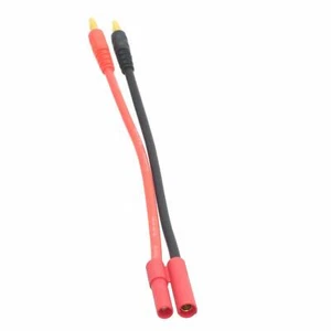 HXT 4mm Male+/Female- Charging Connector to 4mm Banana Plug Wire Battery 12# 6" - Picture 1 of 4