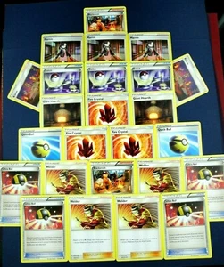 🔥FIRE DECK STAPLES🔥 Ultra & Quick Ball/ Crystal + 4 Welder 3 Marnie | 25 Cards - Picture 1 of 12