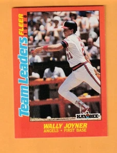 Wally Joyner California Angels 1988 Fleer Team Leaders #16 8J - Picture 1 of 2