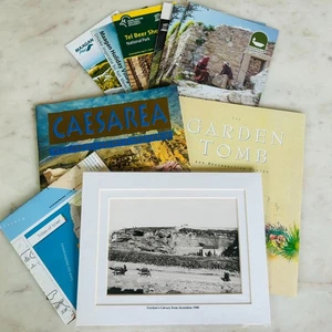 Israel Holy Land Travel Brochures & Vintage Jerusalem Photo Lot of 10 - Picture 1 of 23