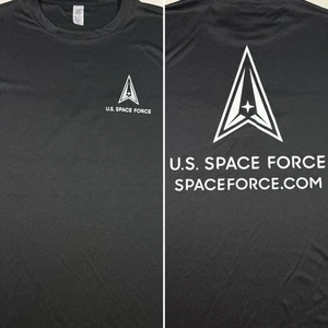 Erwachsene Large U.S. Space Force doppelseitiges T-Shirt USA 100% Polyester L - Bild 1 von 7