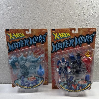 Figuras Ultimate Iceman y NightCrawler de Marvel Comics X-Men Water Wars: (1997) Foto 1 de 4