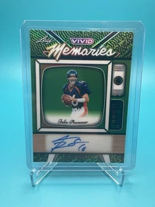 2025 Leaf Vivid - Jake Plummer - Memories Green Refractor Auto 1/1 - Bild 1 von 2