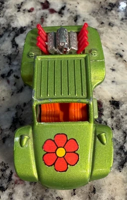 MATCHBOX 1971 BAJA БАГГИ СУПЕРБЫСТРЫЙ NO 13 ЛАЙМ ЗЕЛЕНЫЙ ОРАНЖЕВЫЙ ЦВЕТОК LESNEY ИЗЯЩНЫЙ! - Изображение 1 из 4