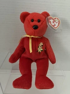 Ty Beanie Babies “Daffodil European Bear” UK Exclusive MWMT - Picture 1 of 7