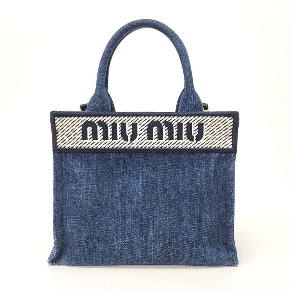 Miu Miu Tote Denim Exterior Bags & Handbags for Women for Miu Miu Tote Denim Exterior Bags & Handbags for Women for