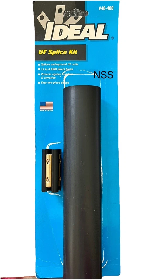 IDEAL 46-400 Underground UF Splice Kit DIRECT BURIAL 600V 14 TO 18 AWG NEW - Image 1 of 1