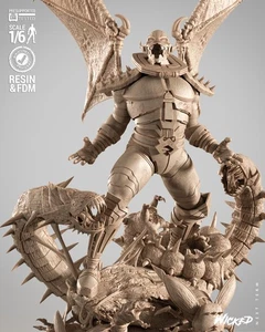 Lord Annihilus Sculpture (300mm) /3D Printed/Unpainted/Unassembled/GK/B3Dserk - Foto 1 di 16