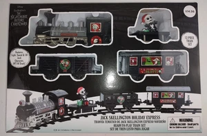 DISNEY THE NIGHTMARE BEFORE CHRISTMAS JACK SKELLINGTON HOLIDAY EXPRESS TRAIN SET - Picture 1 of 2
