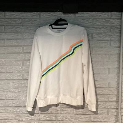 Saucony Soft Rested Crewneck Sweatshirt White Unisex Small - Image 1 of 4