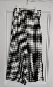 M&S collection houndstooth pattern trousers size 6 side zip - Picture 1 of 9