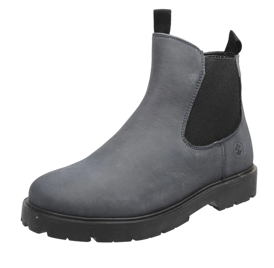 Lumberjack Charlie - Chelsea Boots In Pelle Blu - Junior Scarpe Bambino - Immagine 1 di 1
