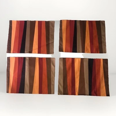 Juego de manteles individuales naranja varios colores caja y barril (4) otoño acción de gracias Foto 1 de 4