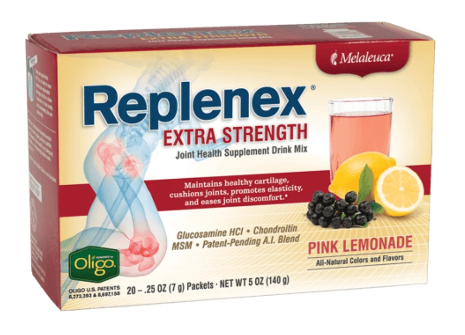 Melaleuca Replenex Extra Strength Joint Health Drink Mix Pink Lemonade 20 Pk - Image 1 of 1