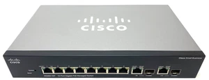 CISCO SYSTEMS ~SG300-10P~ 10-PORT GIGABIT POE MANAGED SWITCH **NO ADPTR/EARS** - Picture 1 of 7