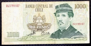 2001 CHILE - 1000 PESOS - P#154 - VF+ - AM1 - Picture 1 of 2
