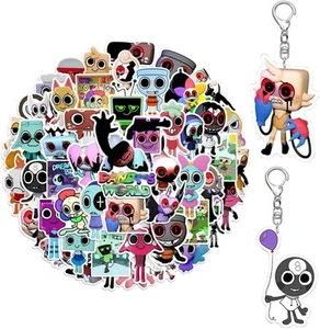 50 World for Dandys Stickers with 2 Dandys Keychain, Dandys Figure Vinyl - Picture 1 of 9
