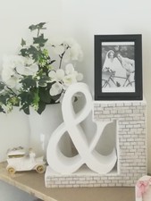 lettera arredo polistirolo- portavaso o portafoto-