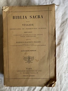 BIBLIA SACRA JUXTA VULGATE EXEMPLARIA ET CORRECTORIA ROMANA 1930 - Picture 1 of 3
