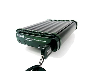 Lecteur crypté matériel USB 3.0 eSATA FIPS 140-2 niveau 2 HIPAA 256 bits AES 4 To - Photo 1/3