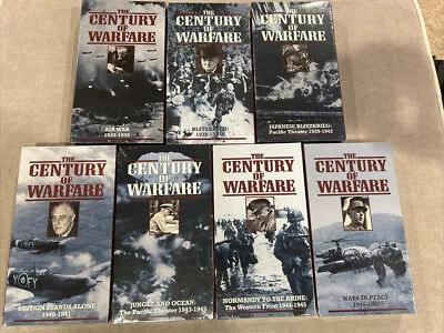 Set of 7 Time Life Video VHS Tapes The Century of Warfare - SEALED Collection - Image 1 of 4