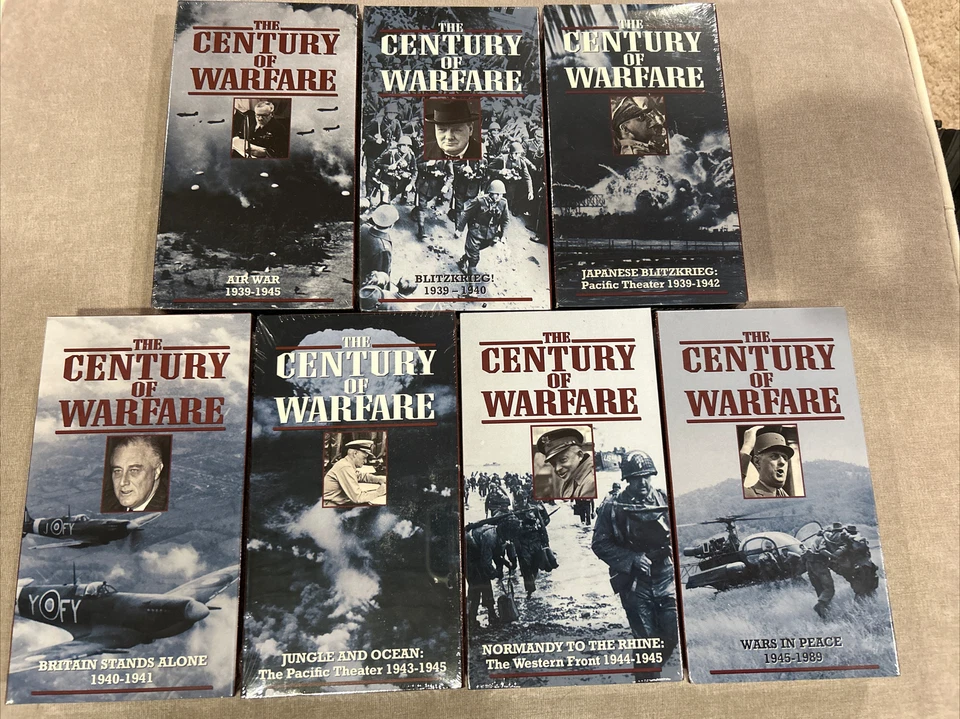 Set of 7 Time Life Video VHS Tapes The Century of Warfare - SEALED Collection - Image 1 of 4