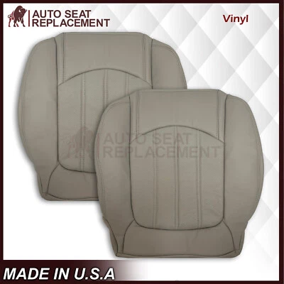 Buick Enclave 2008-2012 conductor pasajero parte inferior sincronización Funda de asiento de cuero gris Foto 1 de 4