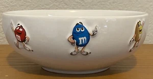 Vintage Mars M & M Candy Glass Bowl 6 1/2 In EUC - Picture 1 of 8