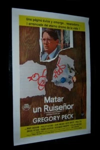 Orig TO KILL A MOCKINGBIRD On Linen GREGORY PECK US Printed for Spanish Speaking - Bild 1 von 3