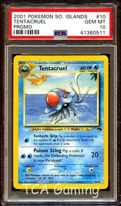 Tarjeta Pokémon PSA 10 GEMAS COMO NUEVA Tentacruel 10/18 Islas del Sur PROMO 511 - Imagen 1 de 3