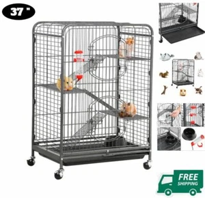 Jaula De Metal Para Animales Chinchilla Hmster Conejillo Maskottchen Erbsen 37 Zoll - Bild 1 von 12