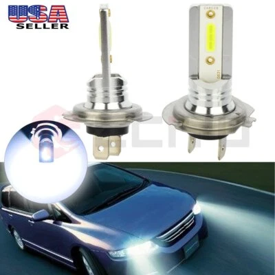 2X Kit Bombillas Faros H7LED Luz Alta 4000LM 6500K Blanco Alta Potencia Foto 1 de 4