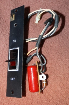 CONN Electric Band #175 Conjunto de interruptor de alimentación principal y cables probados buen funcionamiento C Foto 1 de 4