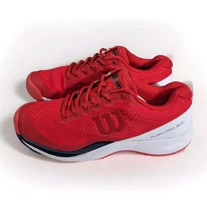 Wilson Rush Pro 3.0 Women’s Tennis Shoes Red Size 8.5 US / 40 EU Court Trainers - Picture 1 of 21