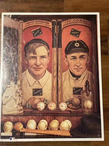 NEW / SEALED — MLB Ty Cobb & Christy Mathewson Collage Poster 1993 Baseball Cover