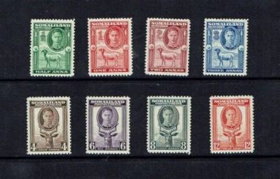 Somaliland: 1942, King George VI (Full Face) definitive, short set 12a, MNH - Image 1 of 2