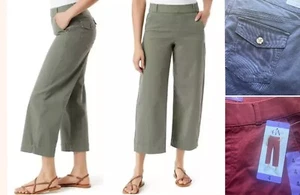 Gloria Vanderbilt Women's Wide Leg Cropped Pants - Picture 1 of 17