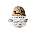 Lustige positive Kartoffel Mit positiver Karte Woll gestrickte Kartoffel puppe