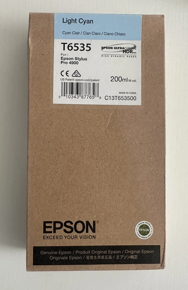 Original Epson T6535 Light Cyan Hell Epson stylus pro 4900 - Bild 1 von 1