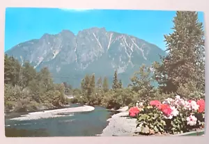 Vintage Postkarte Washington MOUNT SI Berg-Außenposten der Cascade Range - Bild 1 von 2