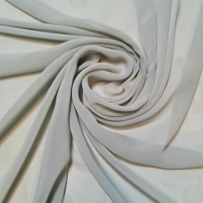 Sage Green Sheer Chiffon Material Drape Dress Wedding Arch Fabric 44" Meter - Image 1 of 4