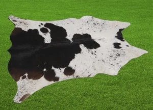100% New Cowhide Rugs Area Cow Skin Leather (36" x 38") Cow hide SA-341 - Picture 1 of 3