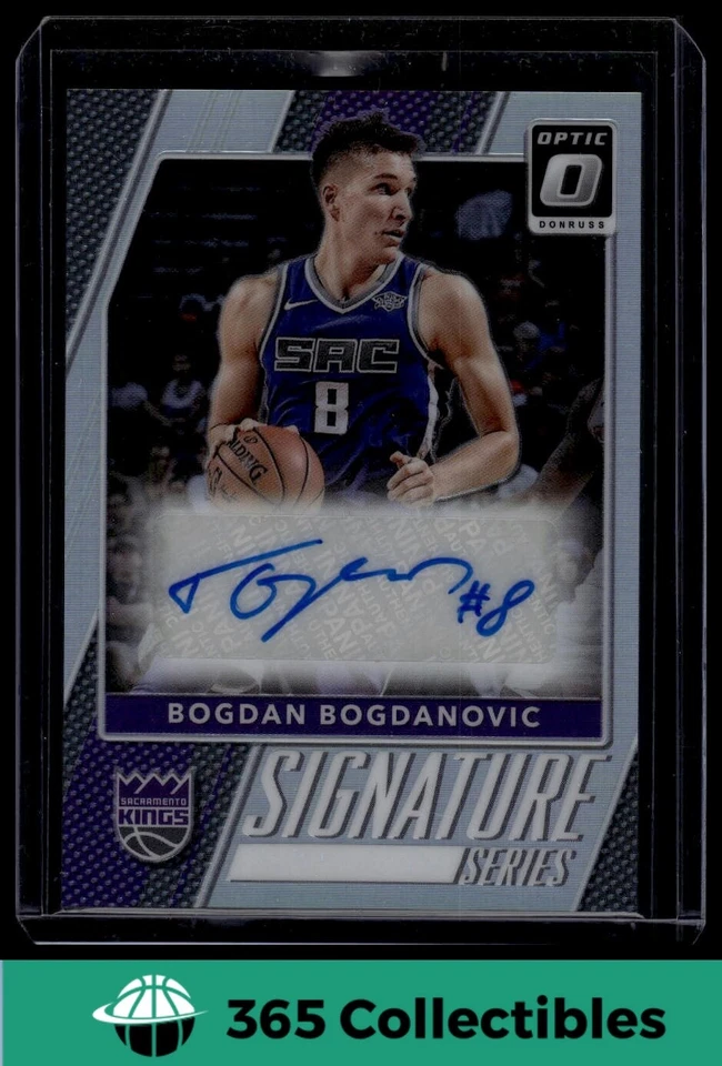 2017 Donruss Optic Bogdan Bogdanovic AUTO Silver Signature Series #4 NBA Kings - Image 1 of 2