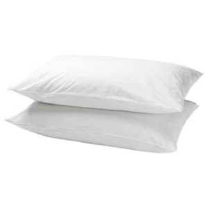 ! FACTORY SALE ! KING SIZE WHITE SOLID PILLOW CASES , MICROFIBER, SOFT, COOLING - Picture 1 of 5