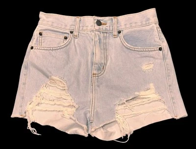 Pantalones Cortos Para Mujer Carmar Los Angeles Azul Envejecido Denim Corte Alto 27 Foto 1 de 4