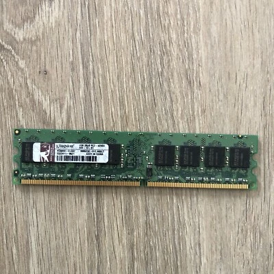 Kingston 1GB PC2-4200 DDR2 ECC Unbuffered CL4 240P DIMM KC6844-ELG37 9995230-012 - Image 1 of 2
