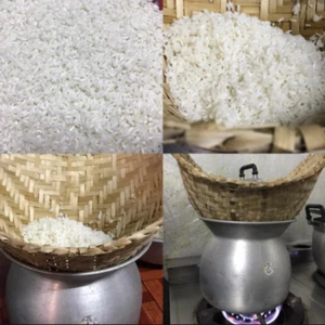 Thai Kitchen Sticky Rice Glutinous Cooker Steamer BamBoo Basket Pot Japan Lao  - Picture 1 of 7