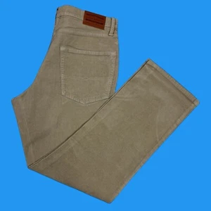 Lucky Brand 223 Mens Sz 36x32 Straight Leg Stretch Corduroy Tan 5 Pocket Pants - Picture 1 of 24