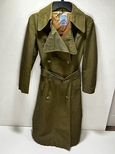 Vtg 70s RARE Arpeja Rain Coat Womens Size M Green - Mother Nature - Picture 1 of 12